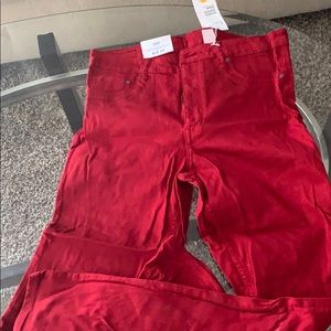 Brand new red skinny jeans
